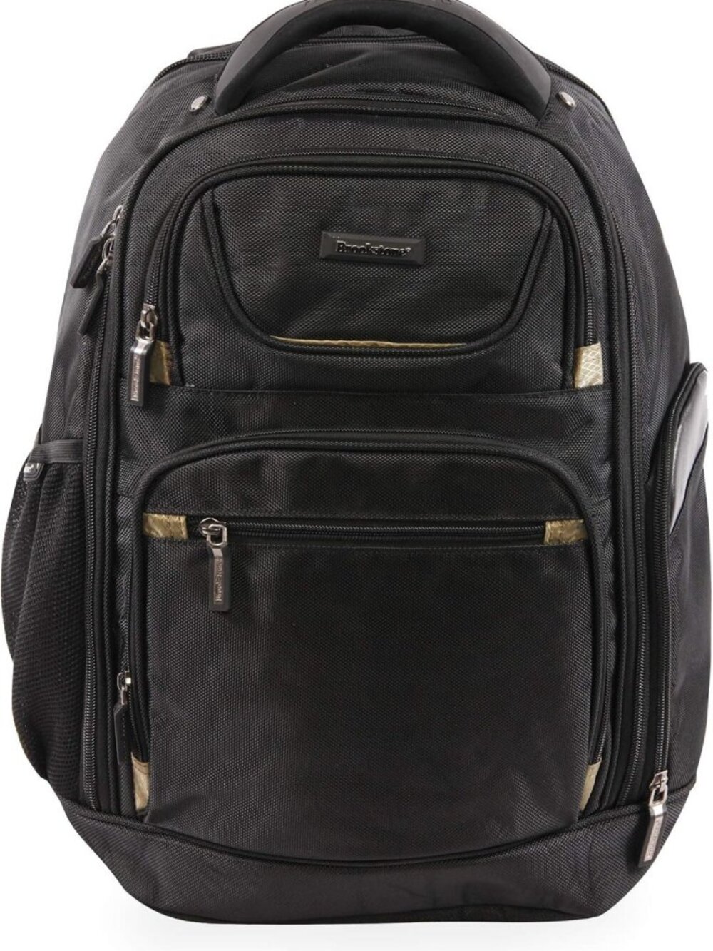 Stylish Black/Gold 18-Inch Laptop Backpack | Durable, Spacious & Trendy Design